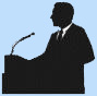 image of person at a podium